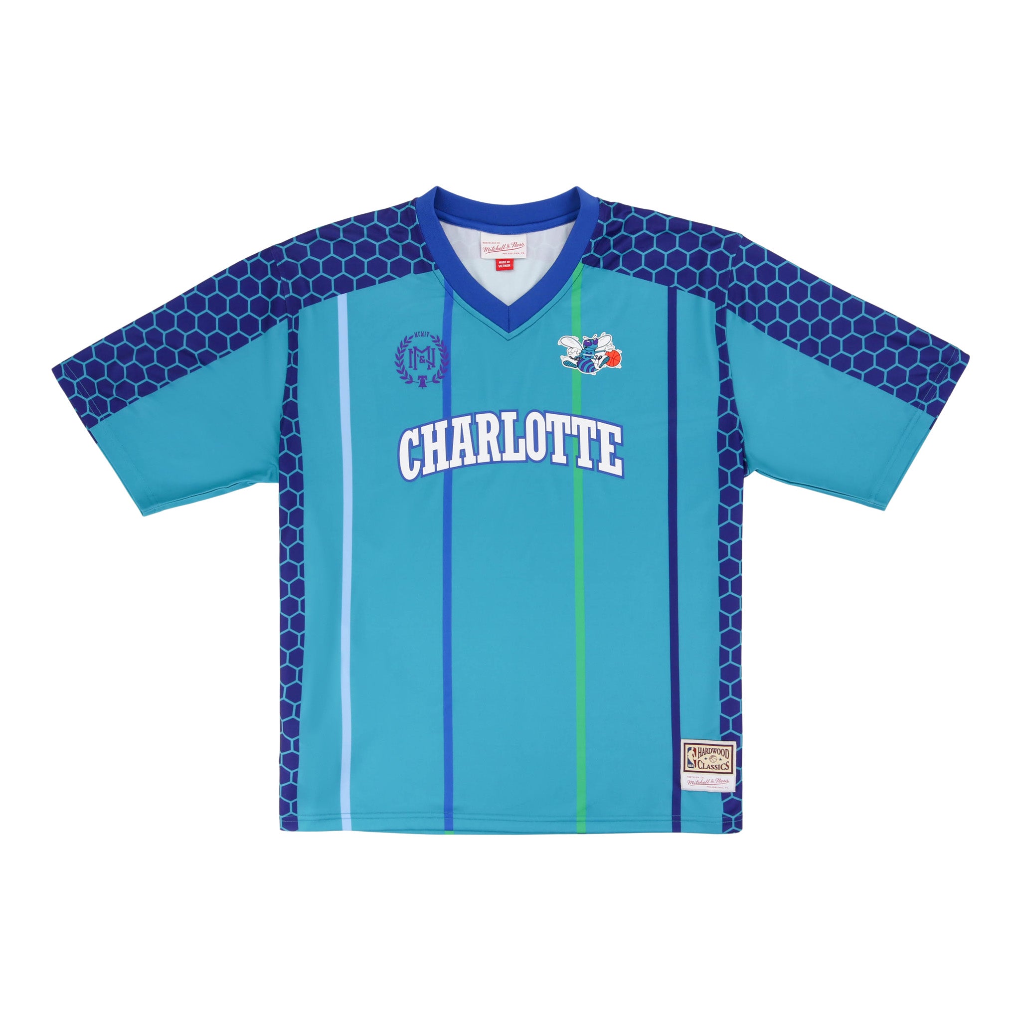 Charlotte Hornets NBA Goal Line Soccer Jersey Mitchell & Ness Collection