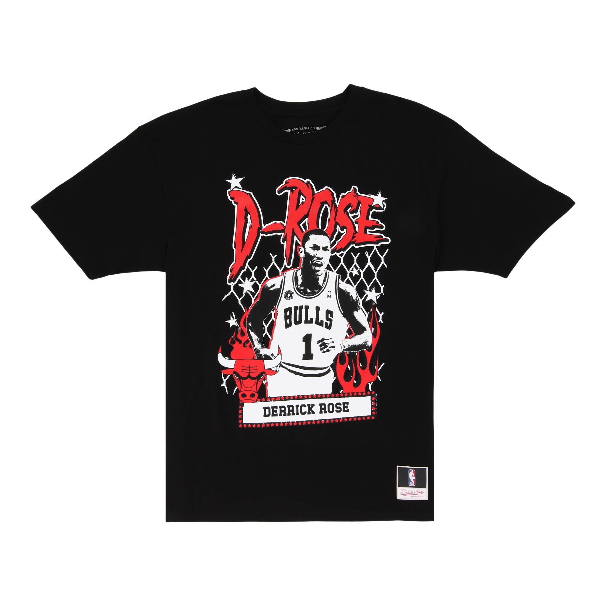 NBA Mitchell & Ness NBA Street Player Tee - Chicago Bulls