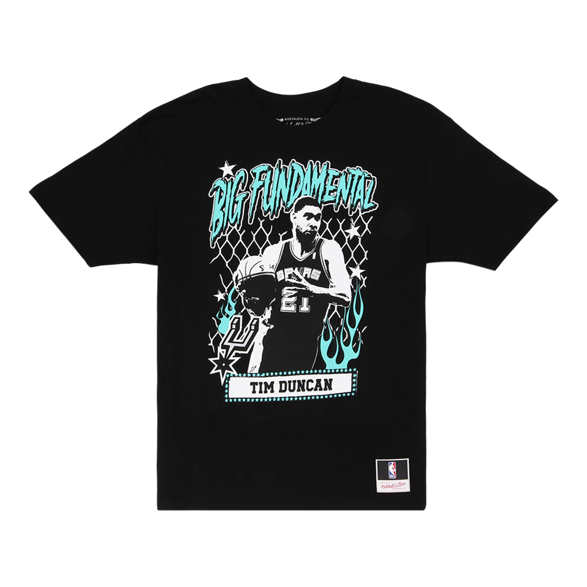 NBA Mitchell & Ness NBA Street Player Tee - San Antonio Spurs