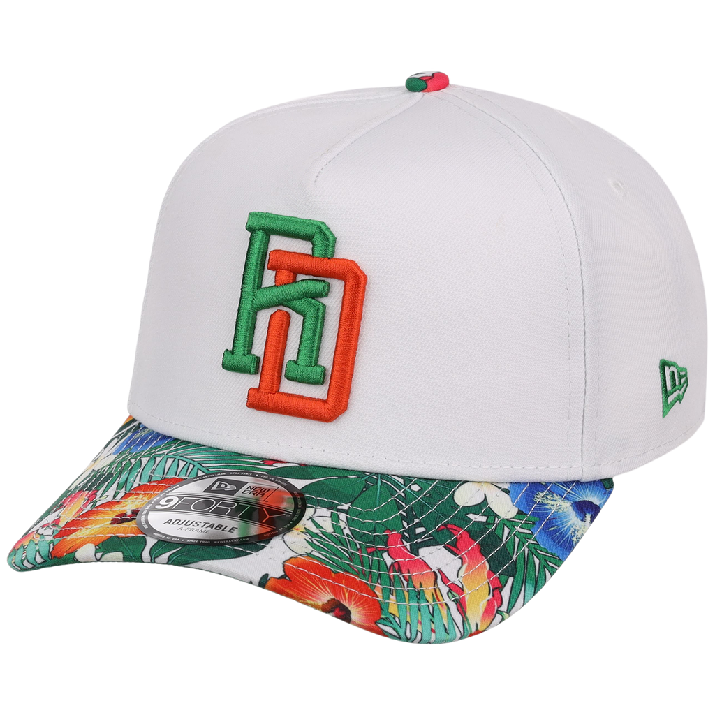 Dominican Republic Crown the Country: Dominican Republic New Era (White/Floral)