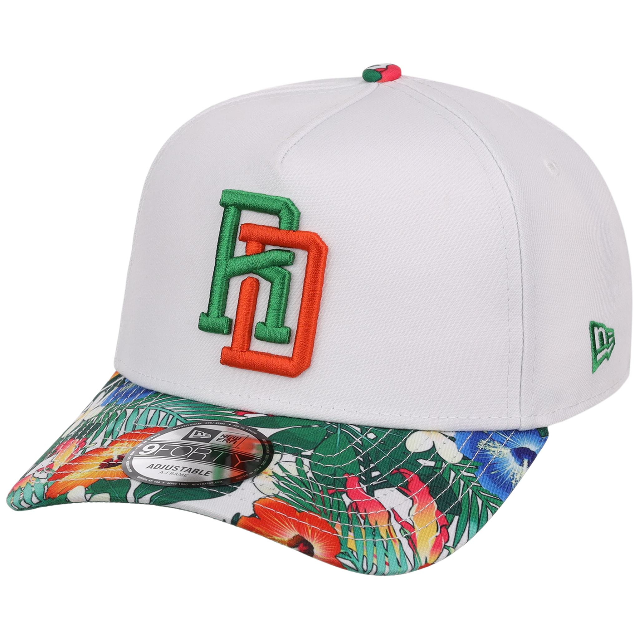 Dominican Republic Crown the Country: Dominican Republic New Era (White/Floral)
