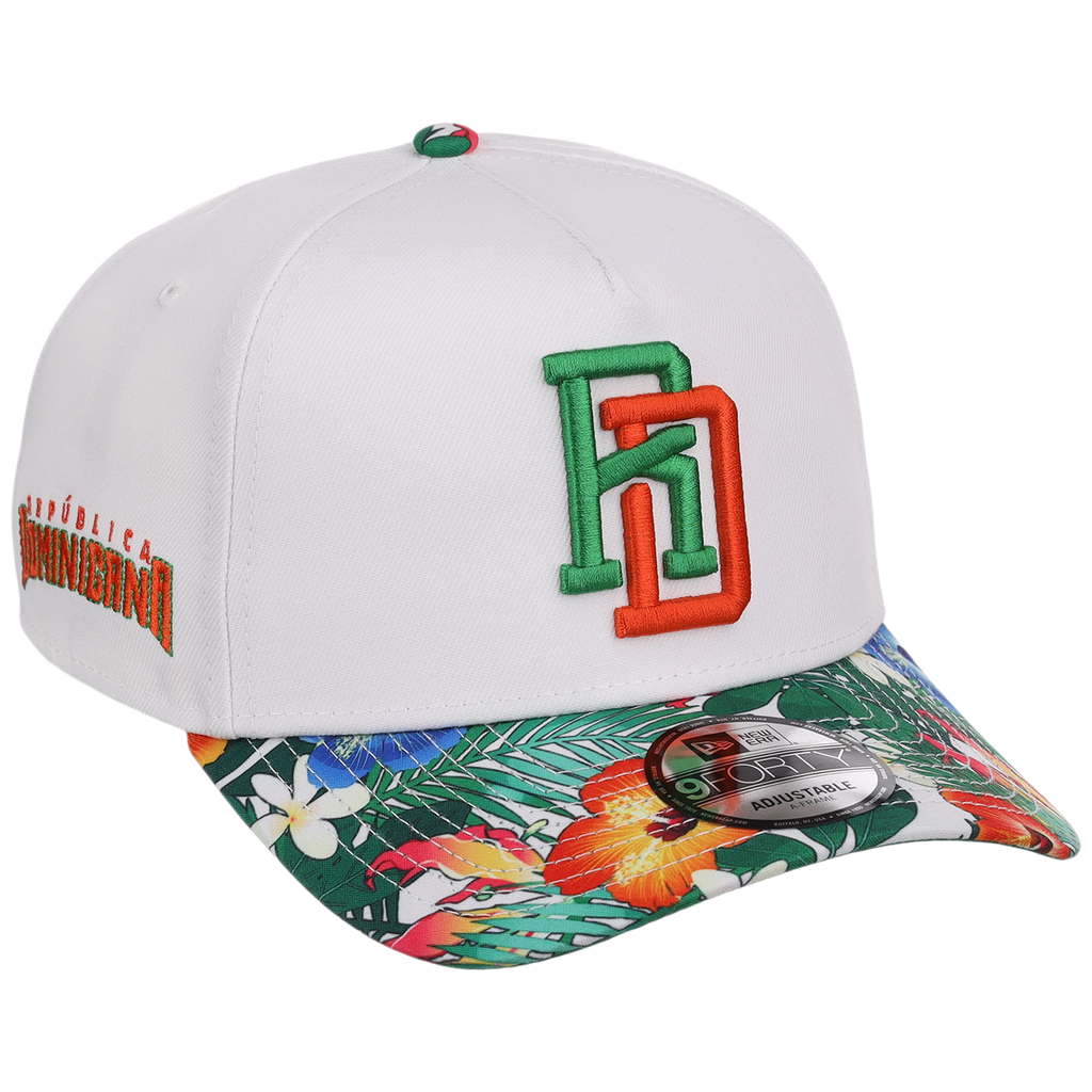Dominican Republic Crown the Country: Dominican Republic New Era (White/Floral)