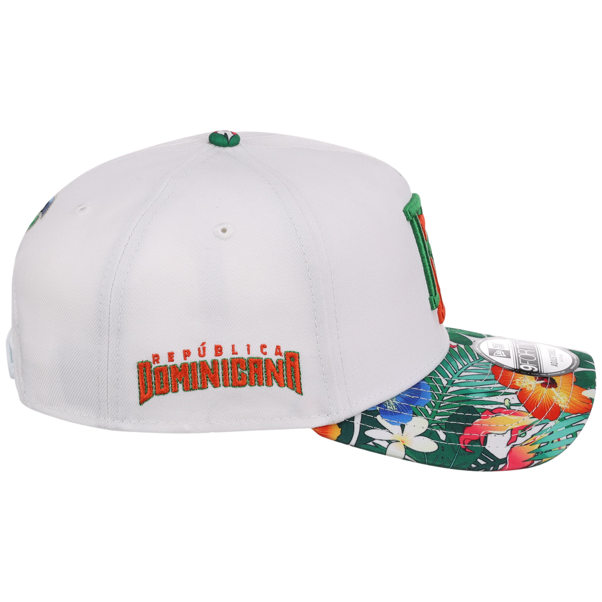 Dominican Republic Crown the Country: Dominican Republic New Era (White/Floral)