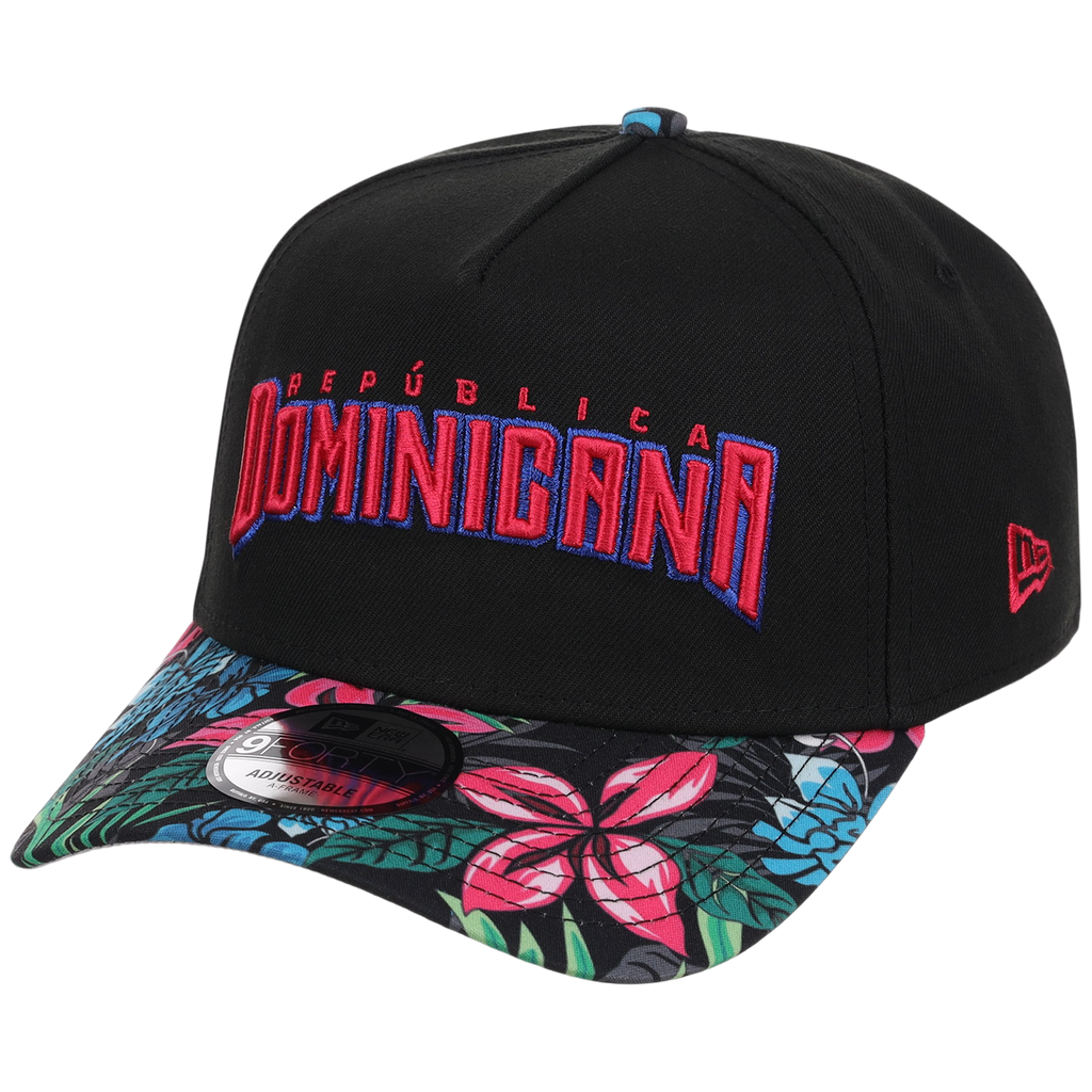 Dominican Republic Crown the Country: Dominican Republic New Era (Black/Floral)