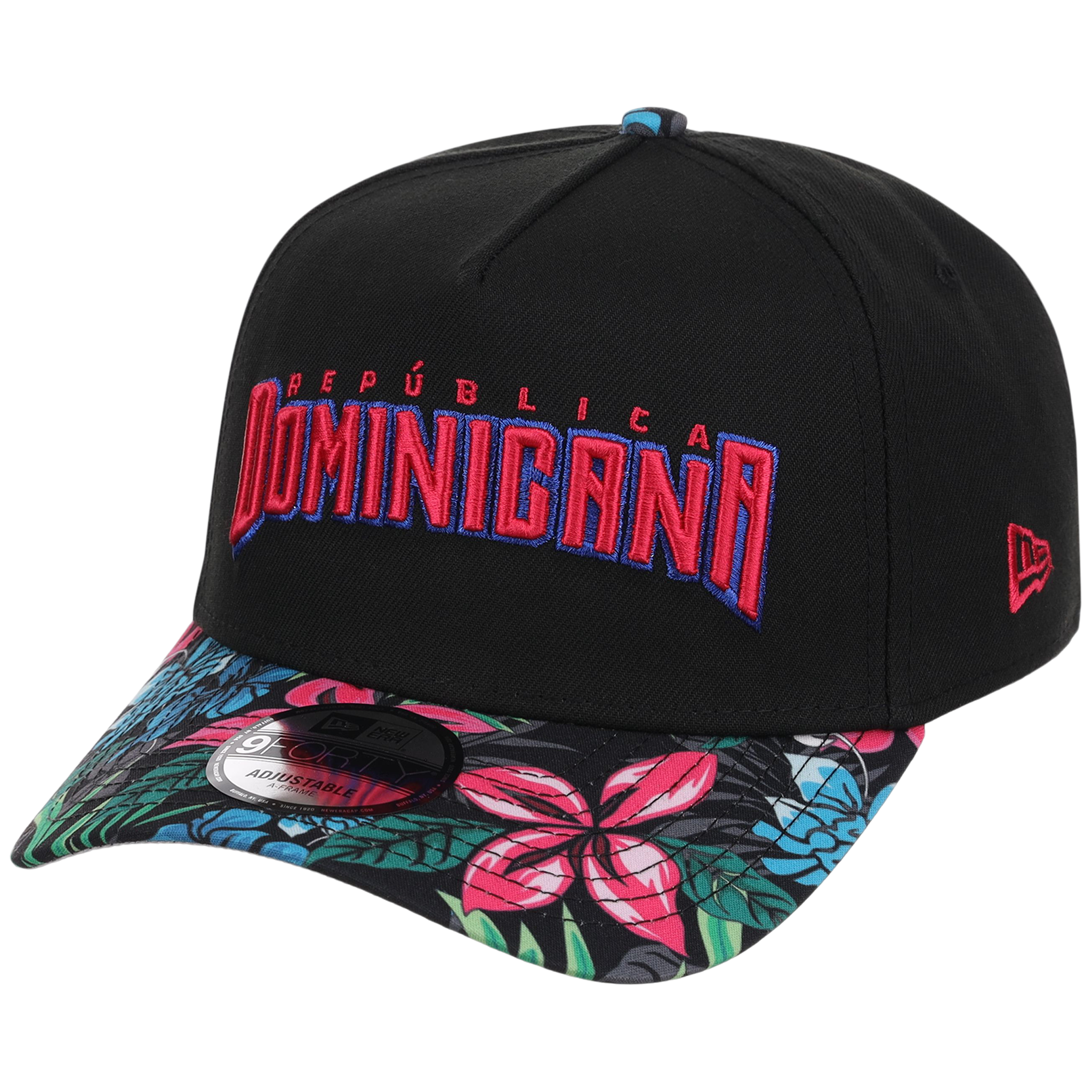 Dominican Republic Crown the Country: Dominican Republic New Era (Black/Floral)