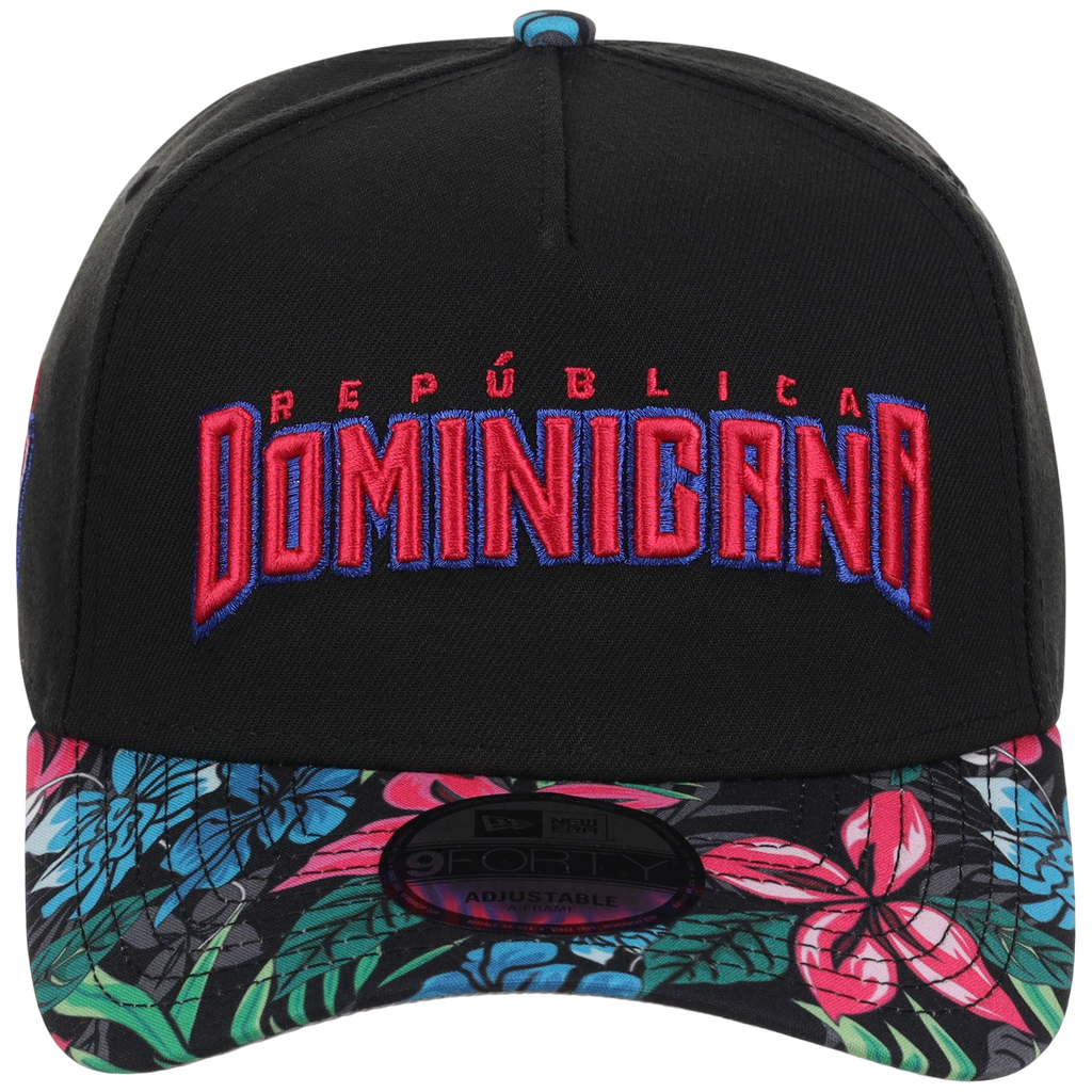 Dominican Republic Crown the Country: Dominican Republic New Era (Black/Floral)
