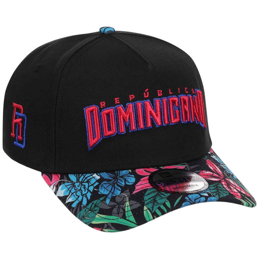 Dominican Republic Crown the Country: Dominican Republic New Era (Black/Floral)