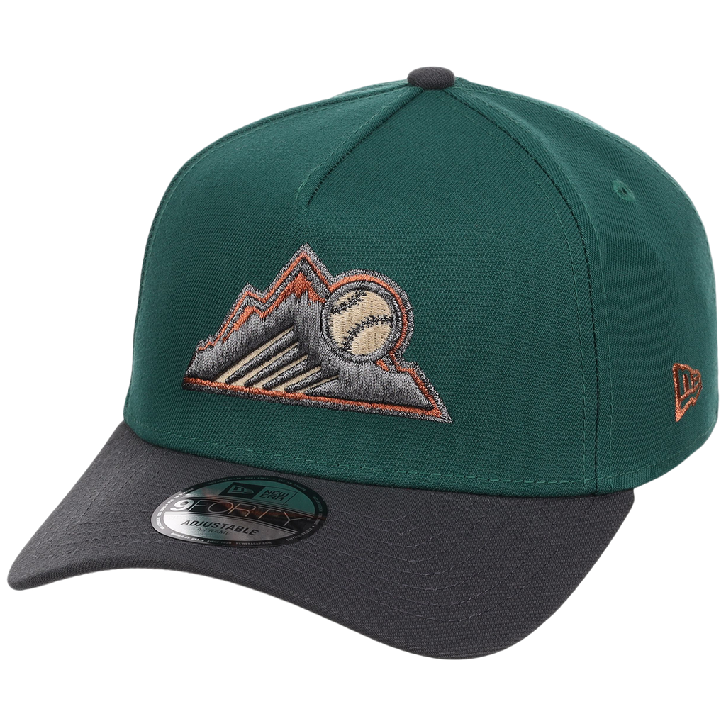 Colorado Rockies MLB Emerald Graphite New Era 9FORTY