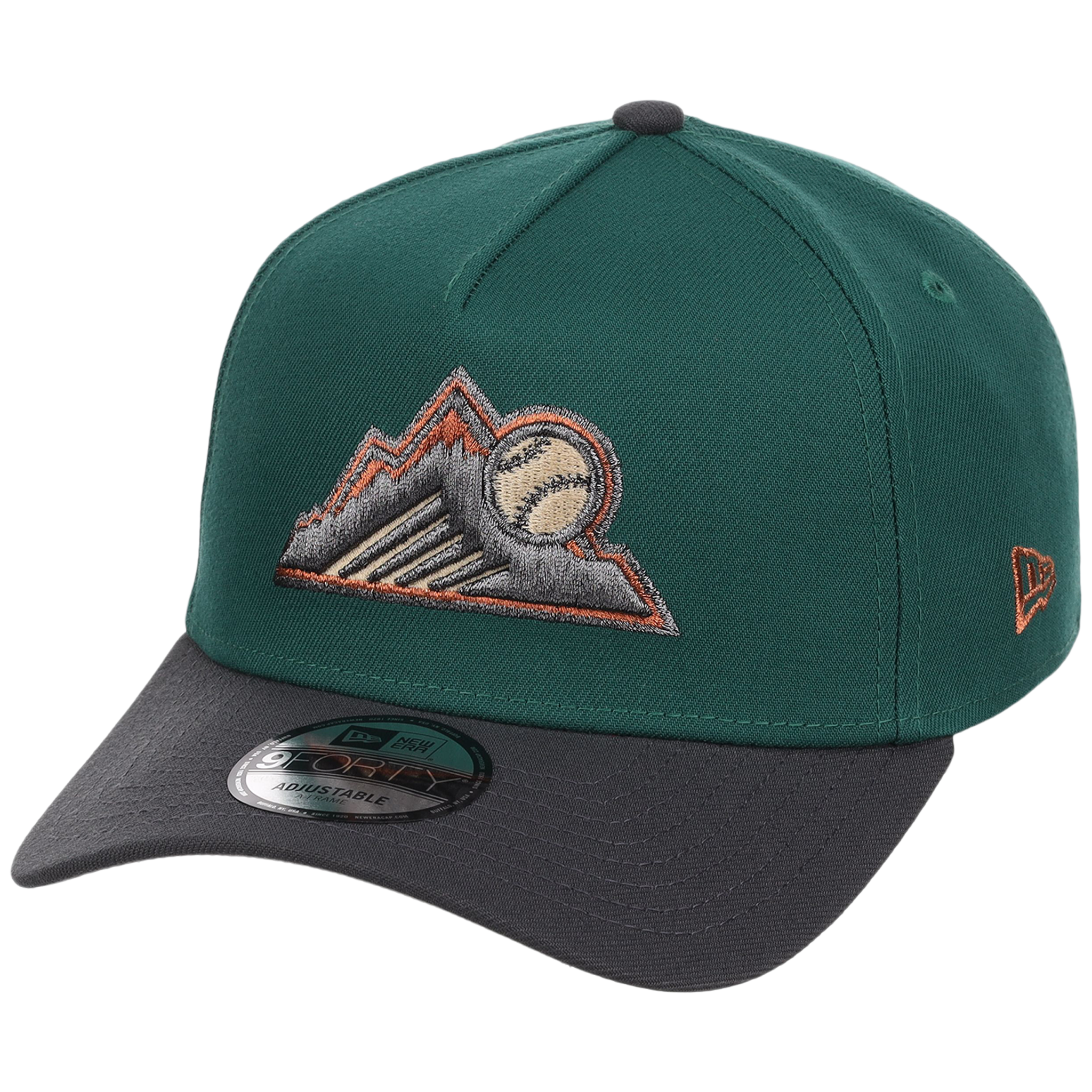 Colorado Rockies MLB Emerald Graphite New Era 9FORTY