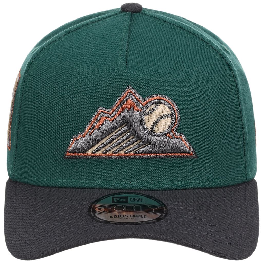 Colorado Rockies MLB Emerald Graphite New Era 9FORTY