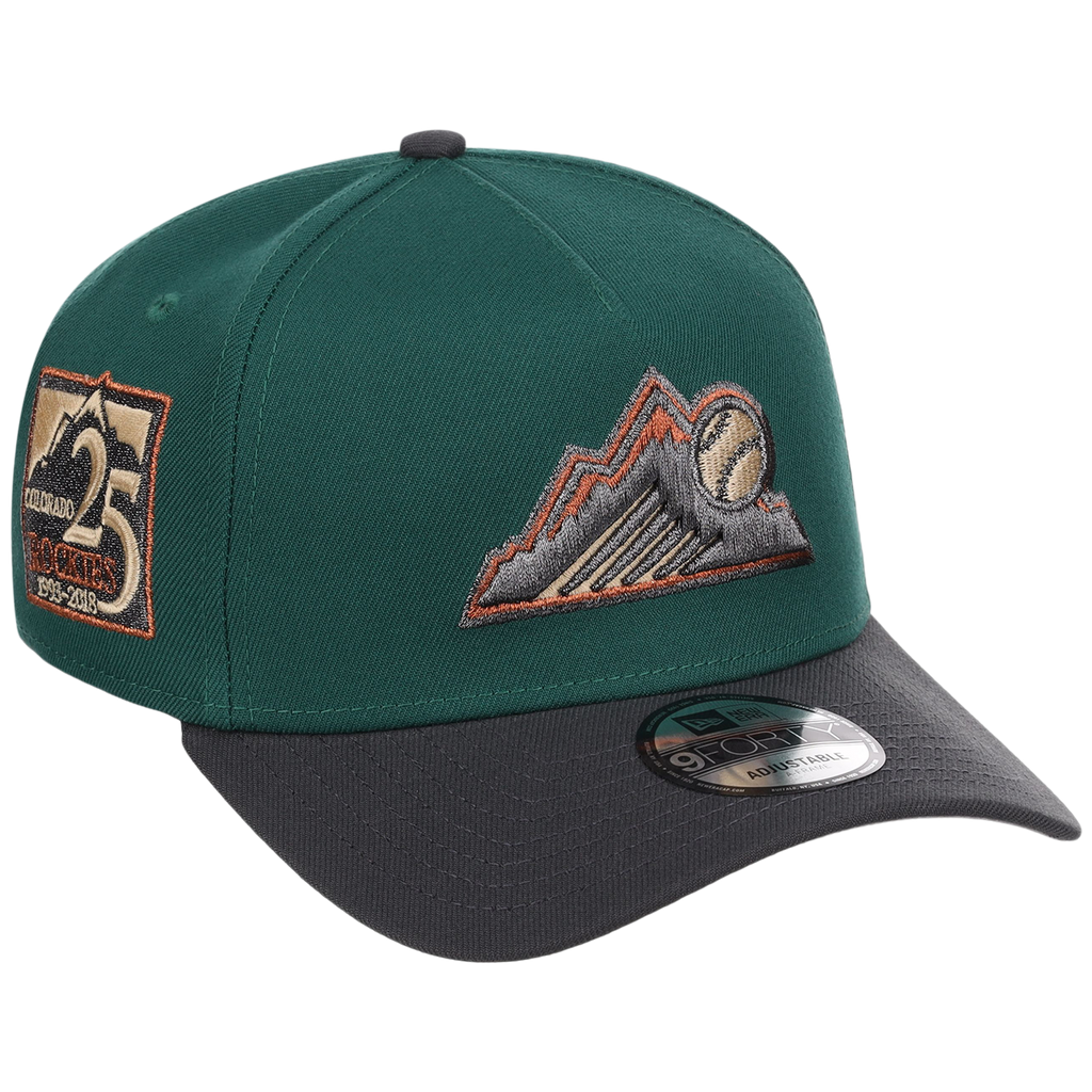 Colorado Rockies MLB Emerald Graphite New Era 9FORTY
