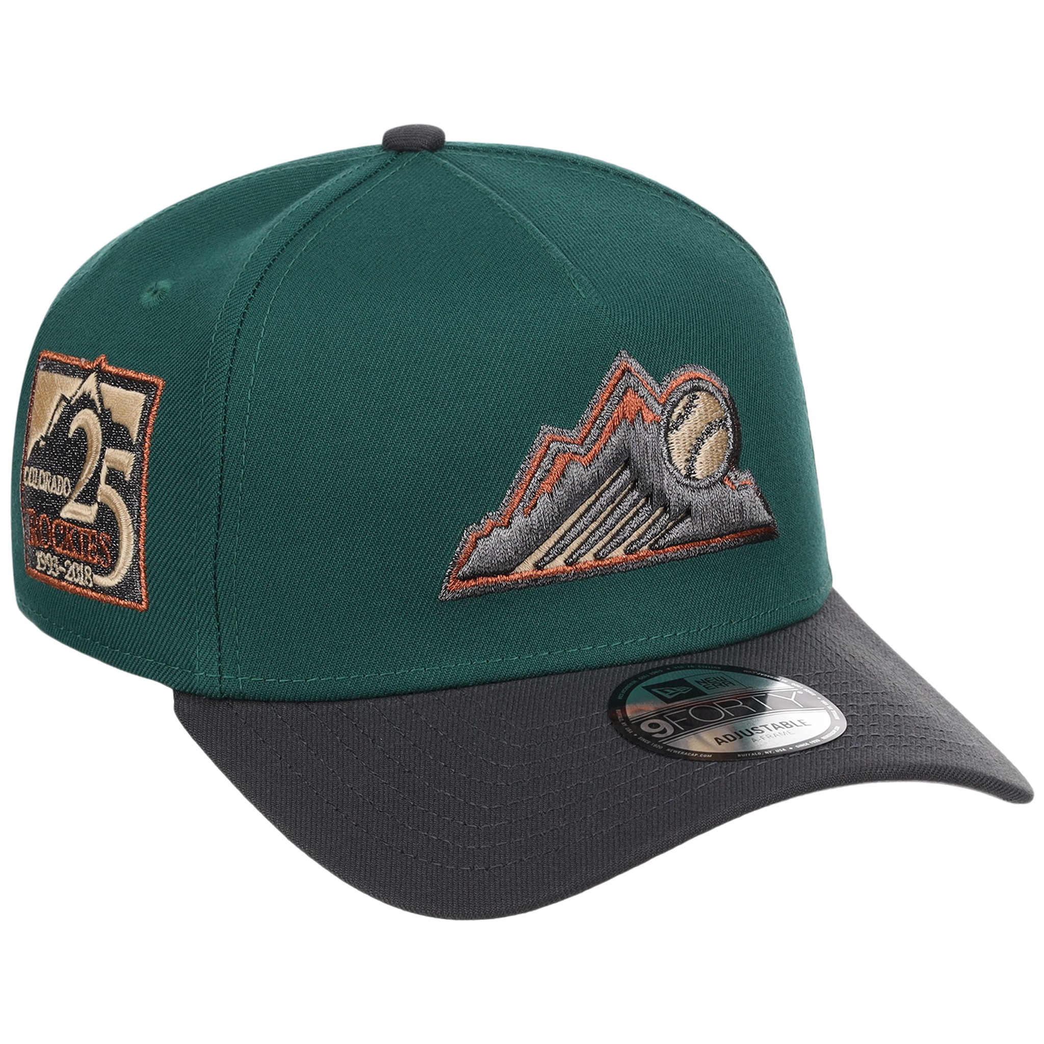 Colorado Rockies MLB Emerald Graphite New Era 9FORTY
