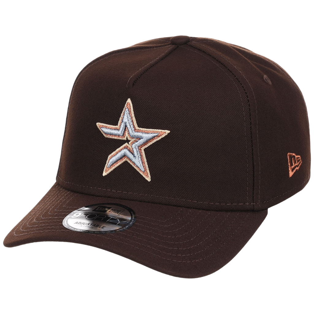 Houston Astros MLB Frosted Bark New Era 9FORTY A-Frame