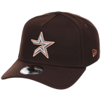 Houston Astros MLB Frosted Bark New Era 9FORTY A-Frame