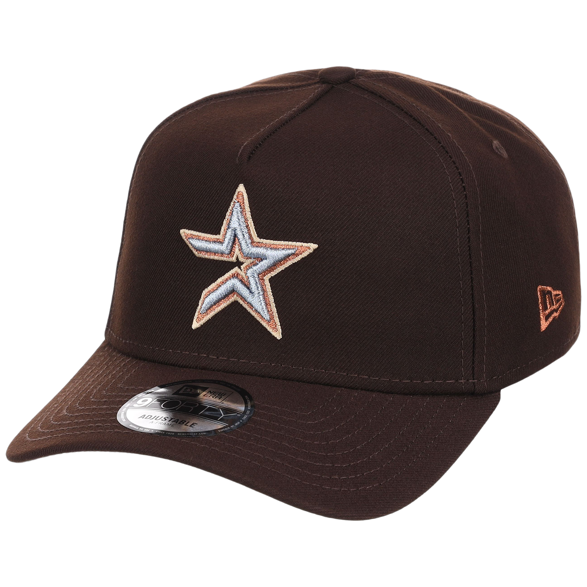 Houston Astros MLB Frosted Bark New Era 9FORTY A-Frame