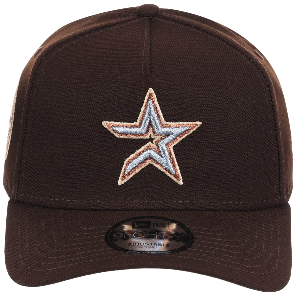 Houston Astros MLB Frosted Bark New Era 9FORTY A-Frame