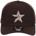 Houston Astros MLB Frosted Bark New Era 9FORTY A-Frame