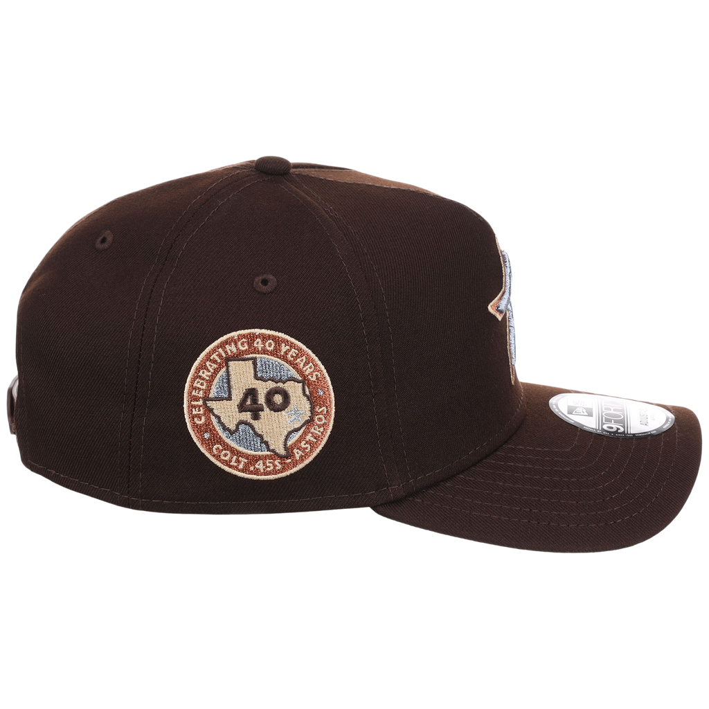 Houston Astros MLB Frosted Bark New Era 9FORTY A-Frame