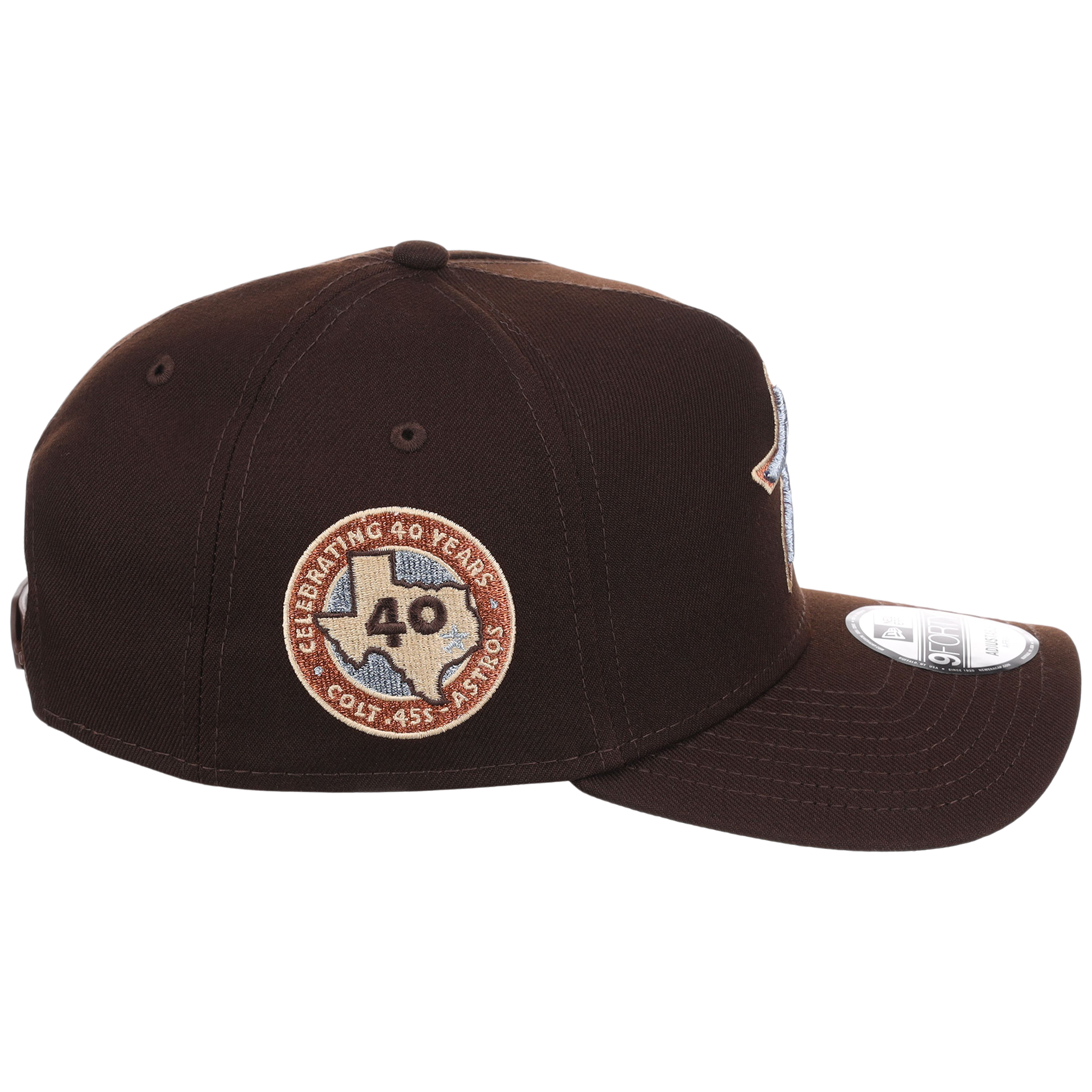 Houston Astros MLB Frosted Bark New Era 9FORTY A-Frame