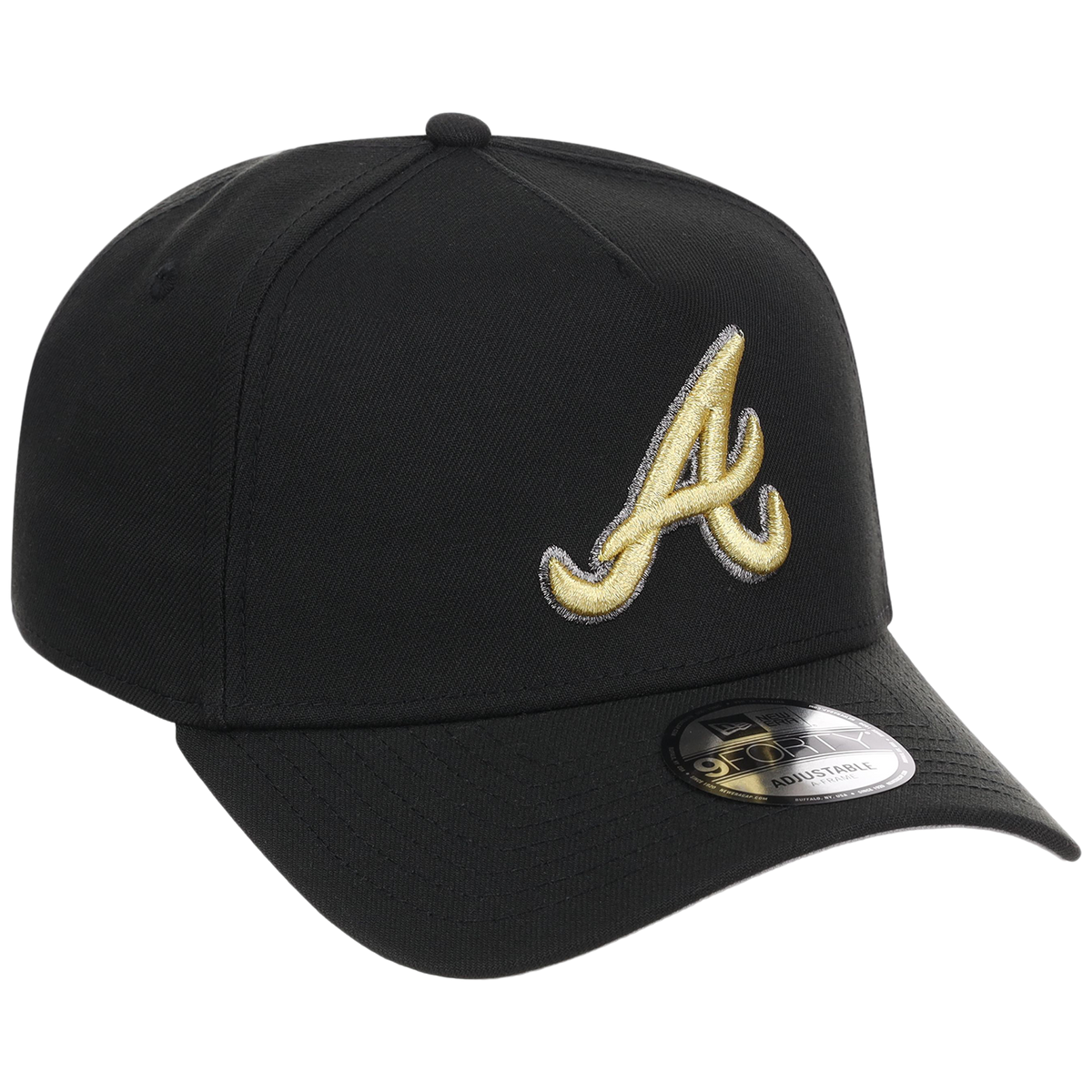 Atlanta Braves MLB Black x Gold FASHION CORE New Era 9FORTY A-Frame