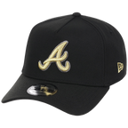 Atlanta Braves MLB Black x Gold FASHION CORE New Era 9FORTY A-Frame