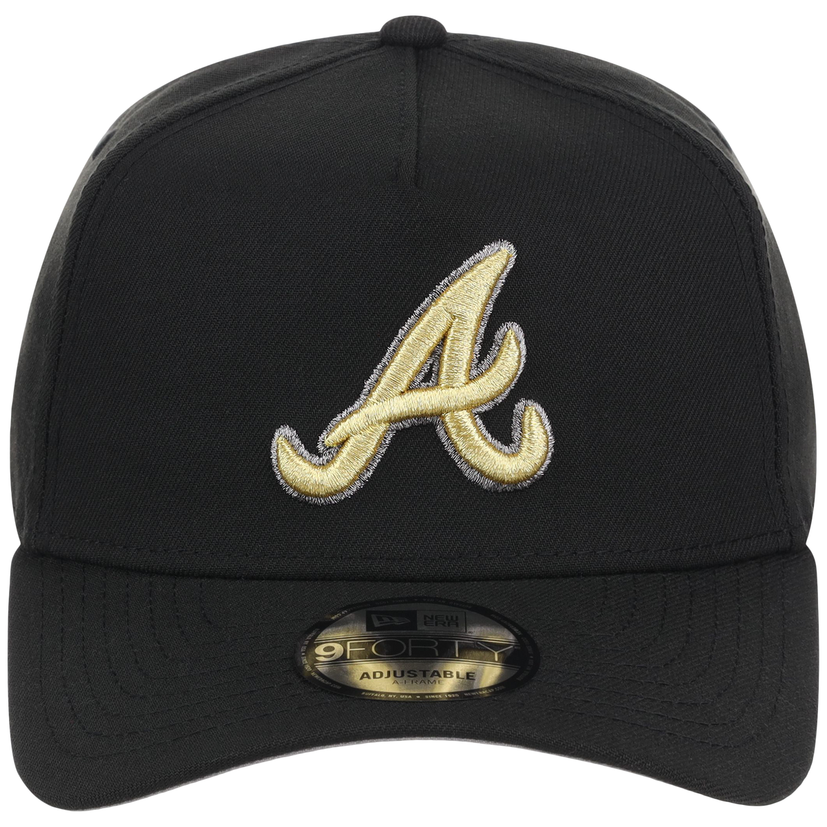Atlanta Braves MLB Black x Gold FASHION CORE New Era 9FORTY A-Frame