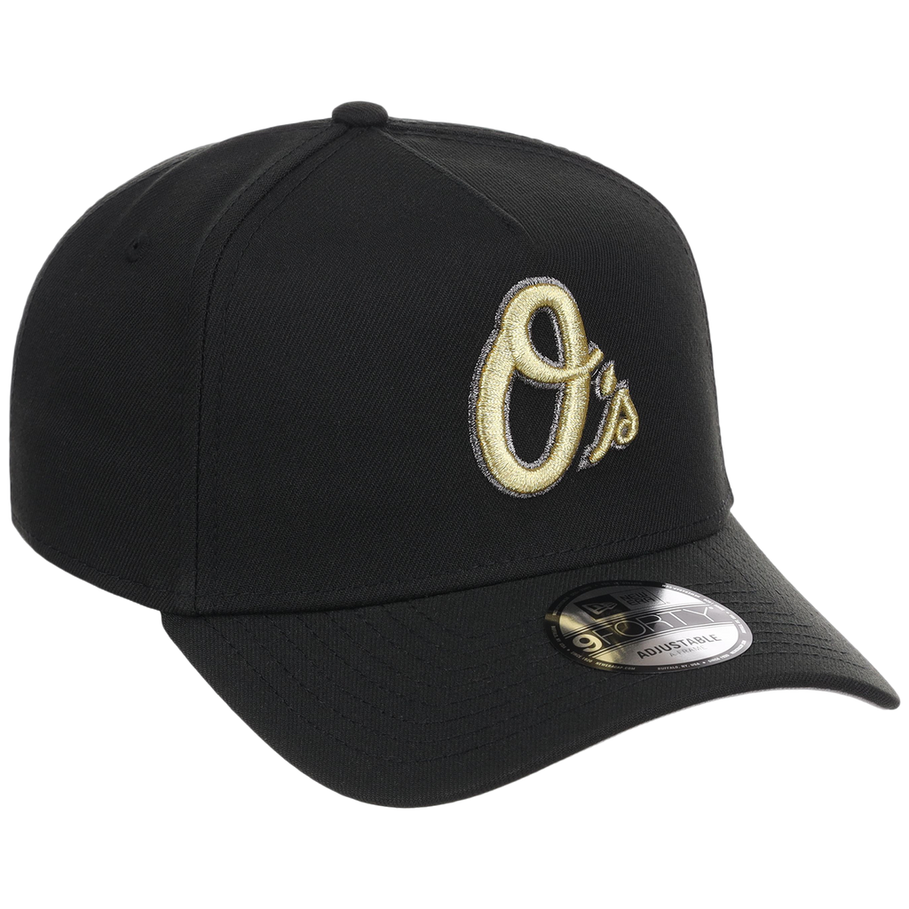 Baltimore Orioles MLB Black x Gold FASHION CORE New Era 9FORTY A-Frame