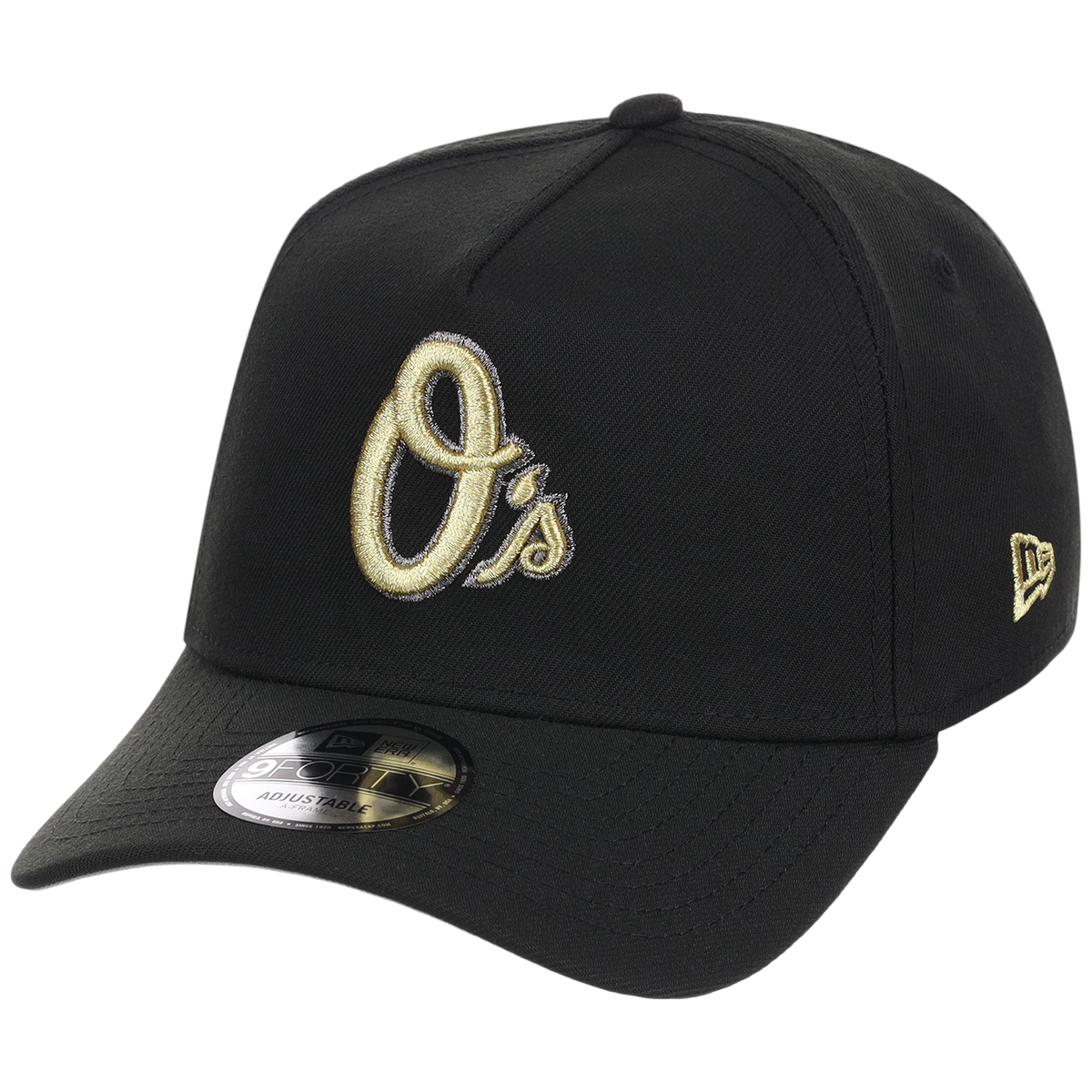 Baltimore Orioles MLB Black x Gold FASHION CORE New Era 9FORTY A-Frame