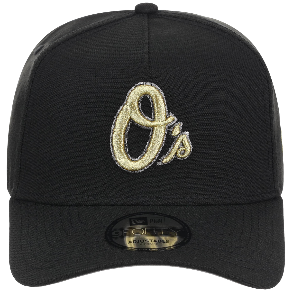 Baltimore Orioles MLB Black x Gold FASHION CORE New Era 9FORTY A-Frame