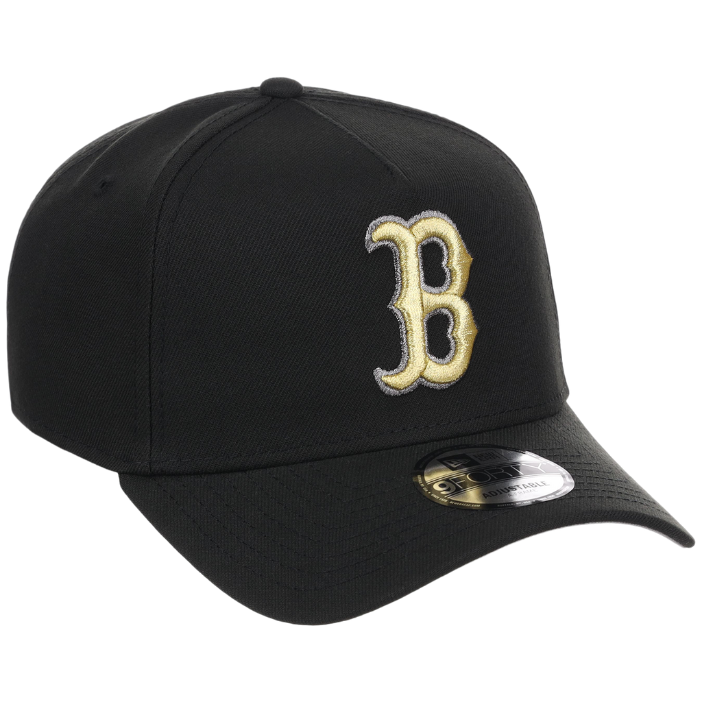 Boston Red Sox MLB Black x Gold FASHION CORE New Era 9FORTY A-Frame
