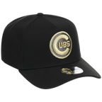 Chicago Cubs MLB Black x Gold FASHION CORE New Era 9FORTY A-Frame