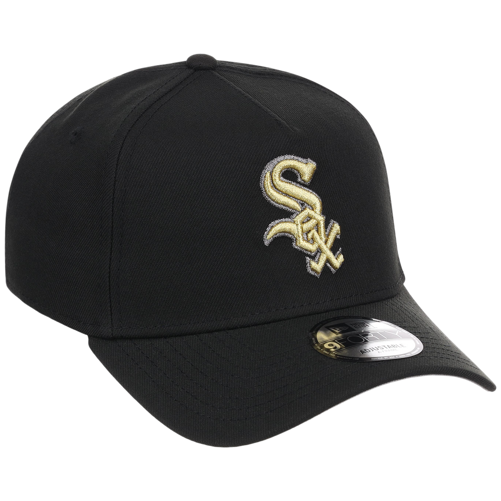 Chicago White Sox MLB Black x Gold FASHION CORE New Era 9FORTY A-Frame