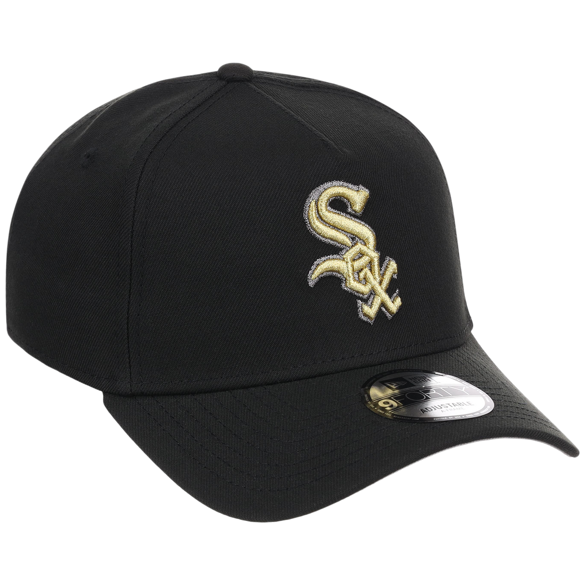 Chicago White Sox MLB Black x Gold FASHION CORE New Era 9FORTY A-Frame