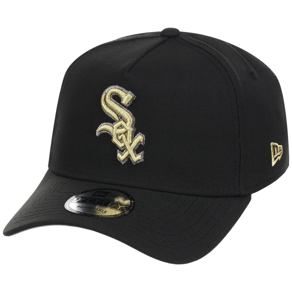 Chicago White Sox MLB Black x Gold FASHION CORE New Era 9FORTY A-Frame