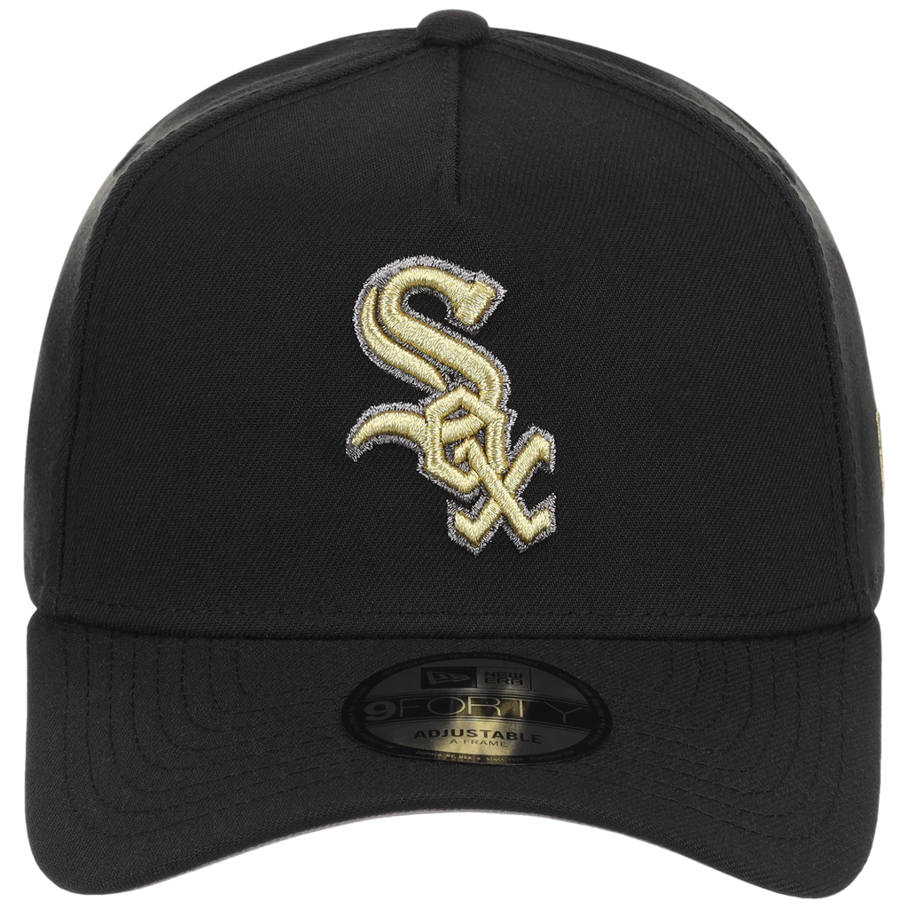 Chicago White Sox MLB Black x Gold FASHION CORE New Era 9FORTY A-Frame