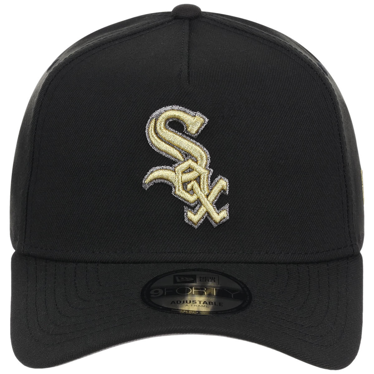 Chicago White Sox MLB Black x Gold FASHION CORE New Era 9FORTY A-Frame