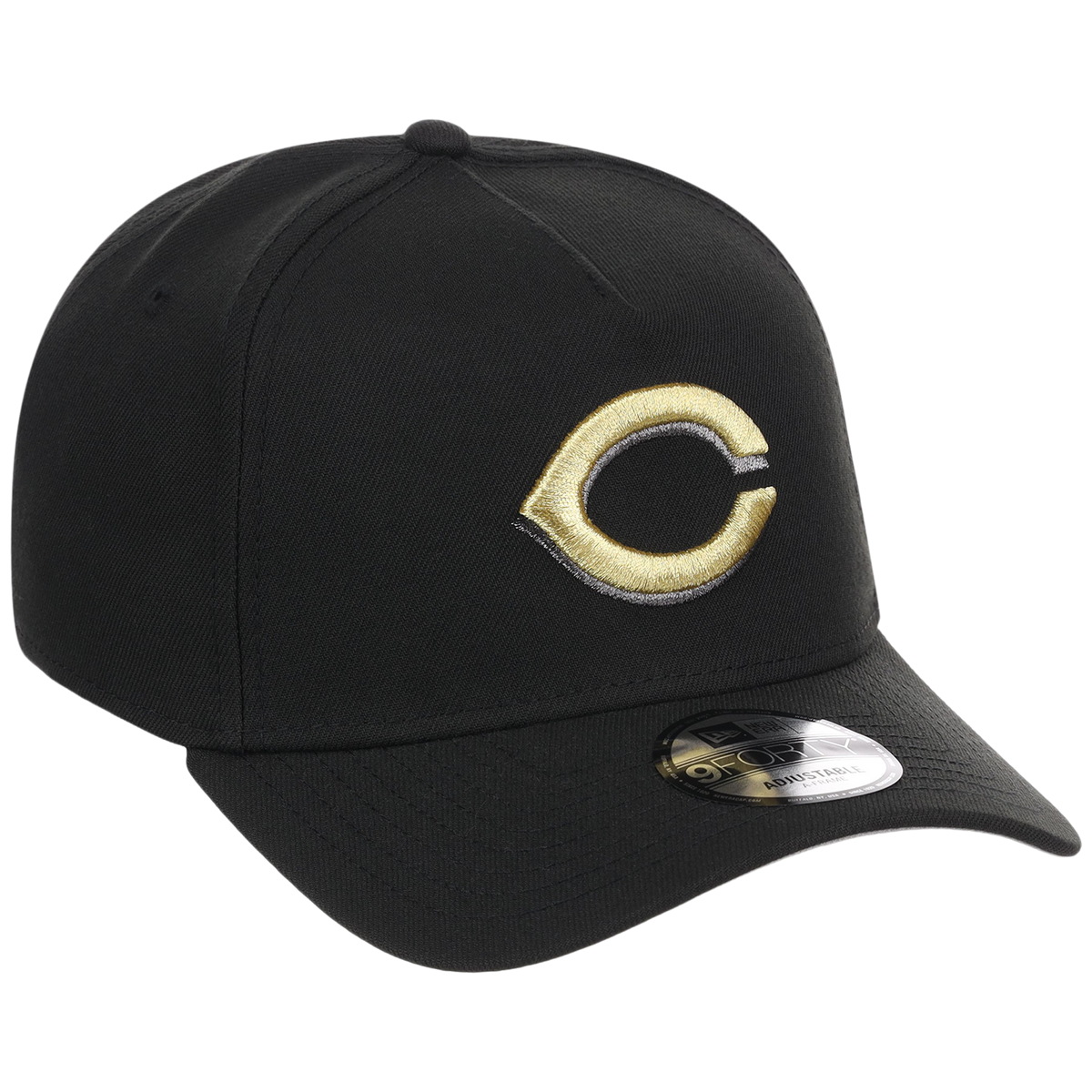 Cincinnati Reds MLB Black x Gold FASHION CORE New Era 9FORTY A-Frame