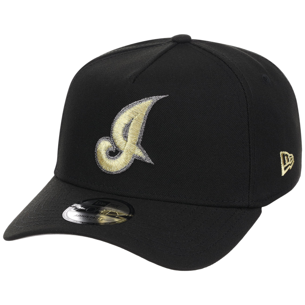 Cleveland Guardians MLB Black x Gold FASHION CORE New Era 9FORTY A-Frame