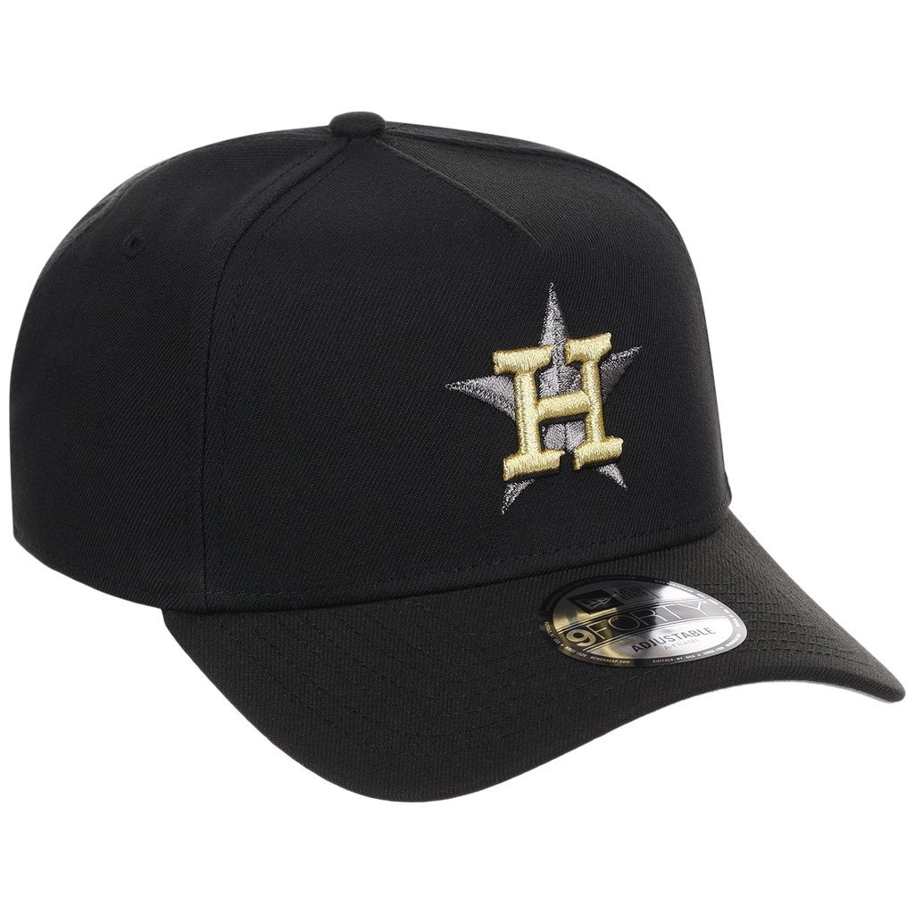 Houston Astros MLB Black x Gold FASHION CORE New Era 9FORTY A-Frame
