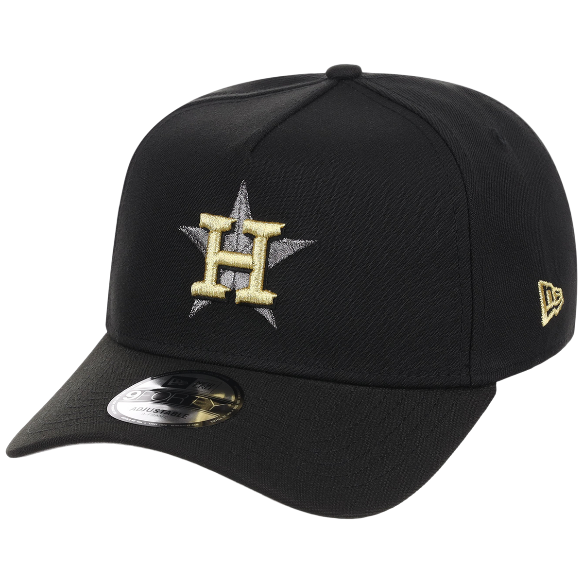 Houston Astros MLB Black x Gold FASHION CORE New Era 9FORTY A-Frame