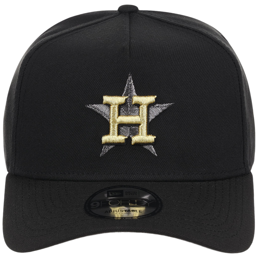 Houston Astros MLB Black x Gold FASHION CORE New Era 9FORTY A-Frame