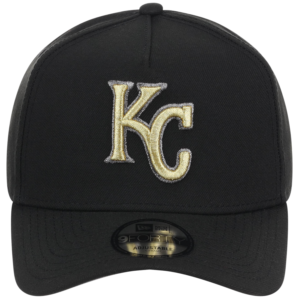 Kansas City Royals MLB Black x Gold FASHION CORE New Era 9FORTY A-Frame