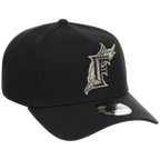 Miami Marlins MLB Black x Gold FASHION CORE New Era 9FORTY A-Frame