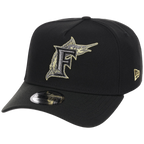 Miami Marlins MLB Black x Gold FASHION CORE New Era 9FORTY A-Frame