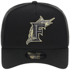 Miami Marlins MLB Black x Gold FASHION CORE New Era 9FORTY A-Frame