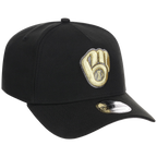 Milwaukee Brewers MLB Black x Gold FASHION CORE New Era 9FORTY A-Frame