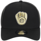 Milwaukee Brewers MLB Black x Gold FASHION CORE New Era 9FORTY A-Frame