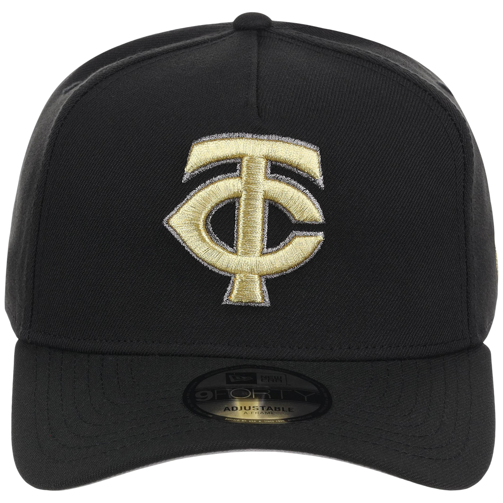 Minnesota Twins MLB Black x Gold FASHION CORE New Era 9FORTY A-Frame