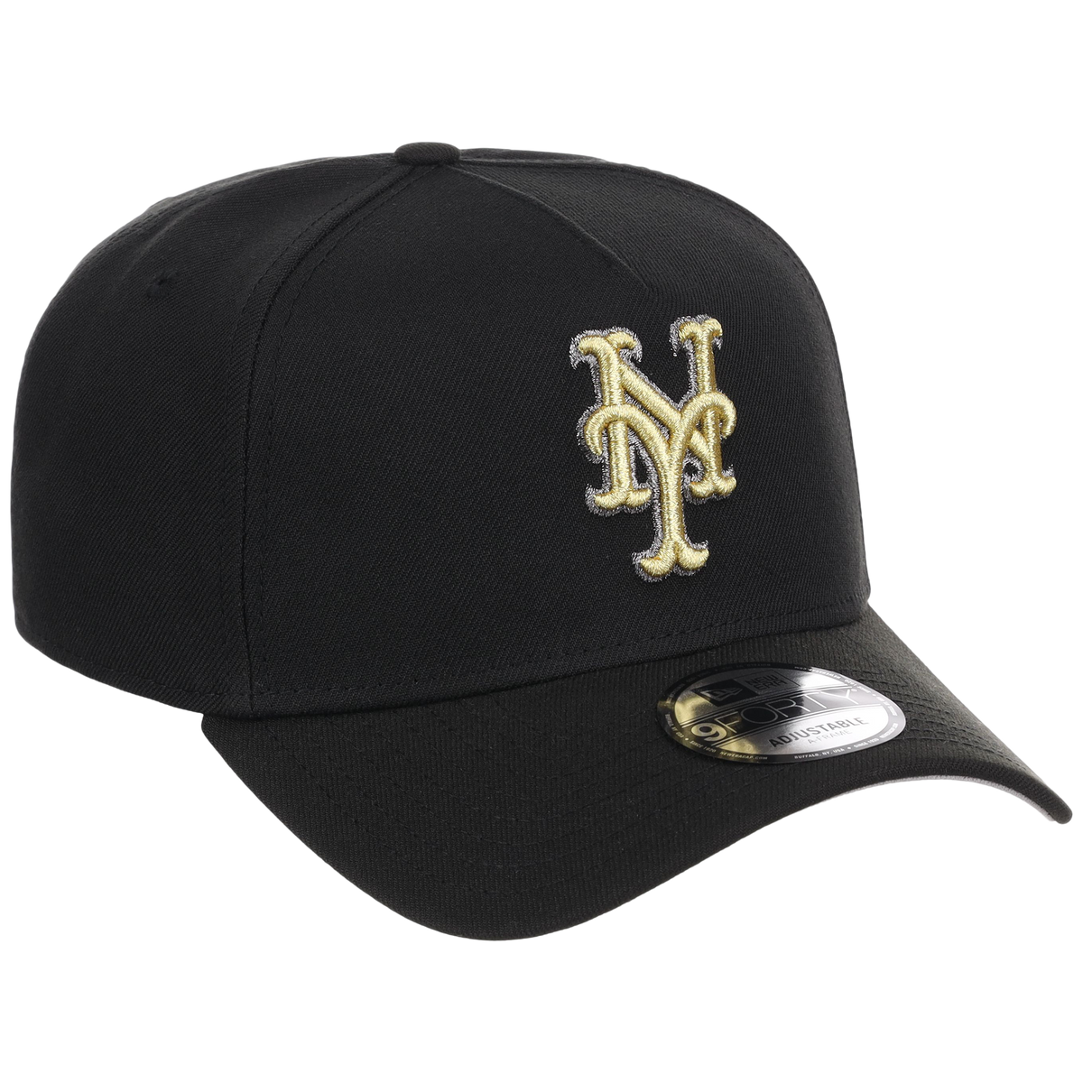 New York Mets MLB Black x Gold FASHION CORE New Era 9FORTY A-Frame