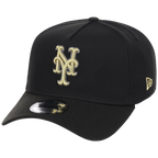 New York Mets MLB Black x Gold FASHION CORE New Era 9FORTY A-Frame